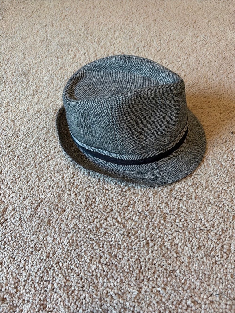 All American stetson /cotton Gray Fedora–- size Small/medium